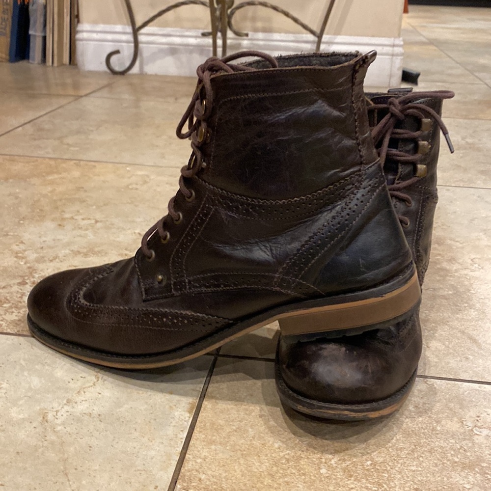 Jeffery Tyler Leather Man’s Lace Boots size 13 - Picture 5 of 16